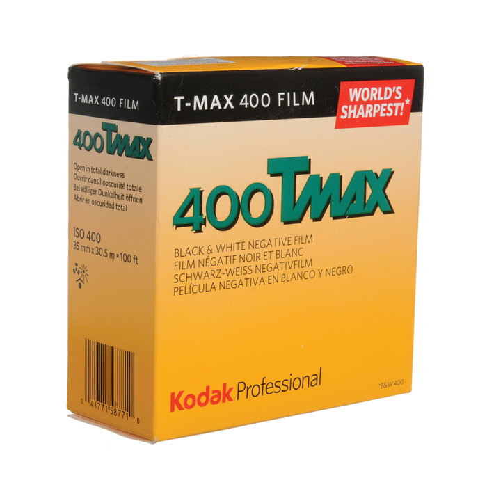Kodak Professional T-Max 400 Black & White Negative - 35mm Roll Film, 100' Roll