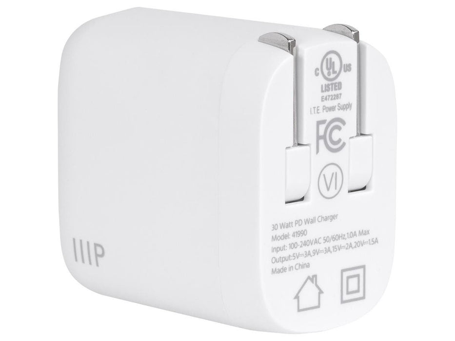 Monoprice USB-C  Wall Charger -30W, 1-Port