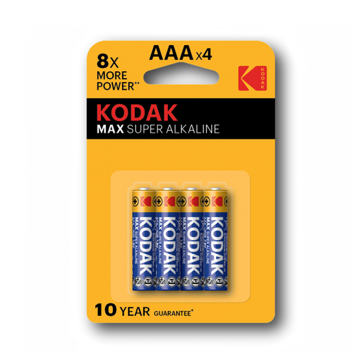 Kodak Max AAA Alkaline Batteries (4-Pack)