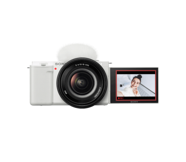 Sony APS-C Alpha ZV-E10 Mirrorless Vlog Camera (Body Only, White)