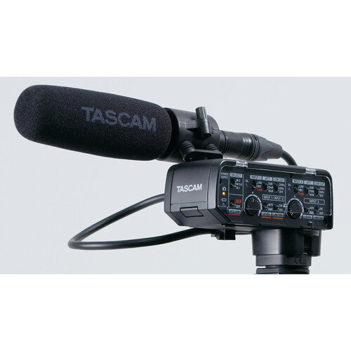 Tascam CA-XLR2d-AN XLR Microphone Adapter Kit for Cameras (3.5mm Analog)