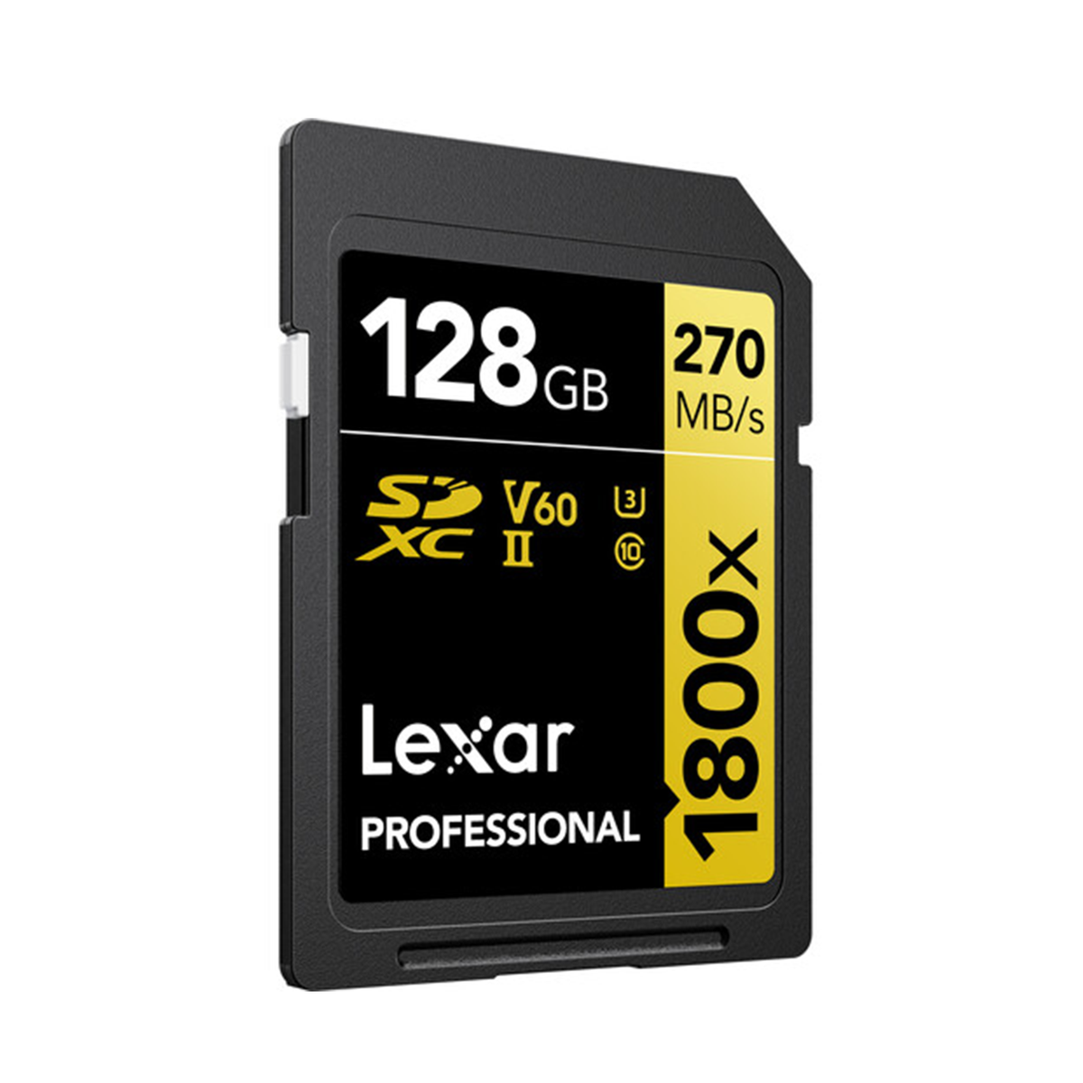 Lexar 128GB Professional 1800x SDXC UHS-II GOLD Series Memory Card