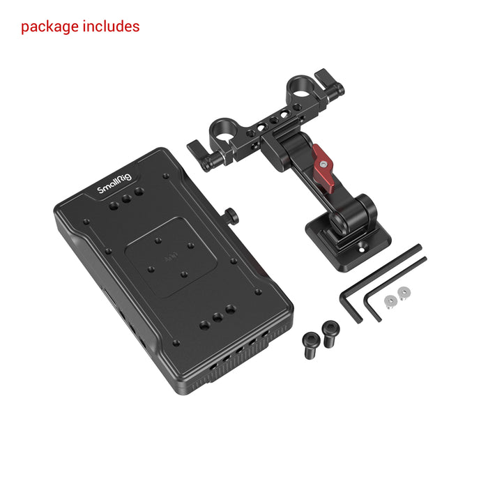 SmallRig V-Mount Battery Adapter Plate with Adjustable Arm 3204