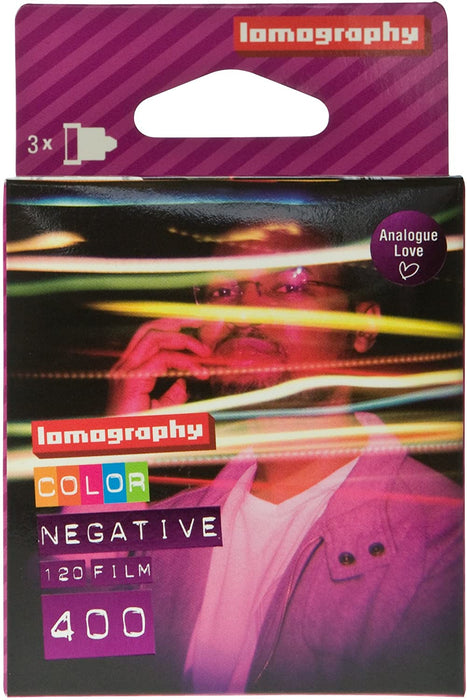 Lomography 400 Color Negative, 120 Film, 3 Pack
