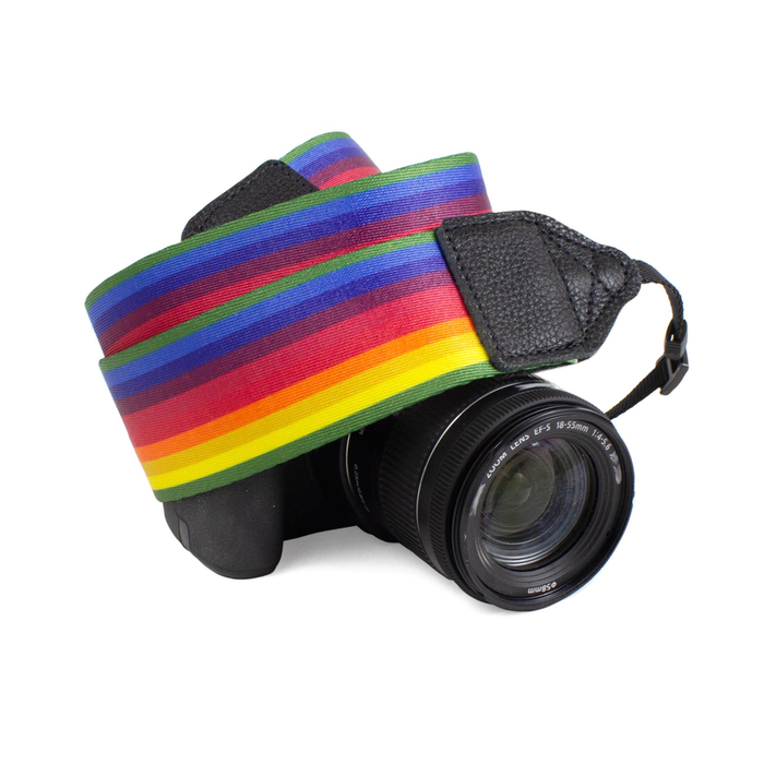 Perri's Leathers Ltd. Polyester Camera Strap, Rainbow