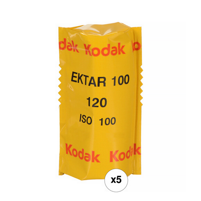 Kodak Professional Ektar 100 Color Negative - 120 Film, 5 Pack