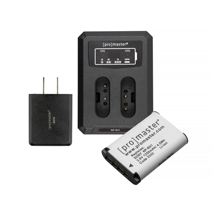 ProMaster Battery & Charger Kit for Sony NP-BX1