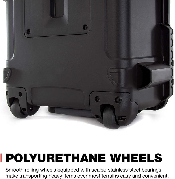 Nanuk Wheeled Series 963 Waterproof Hard Case Without Foam, Black 963S-000BK-0A0