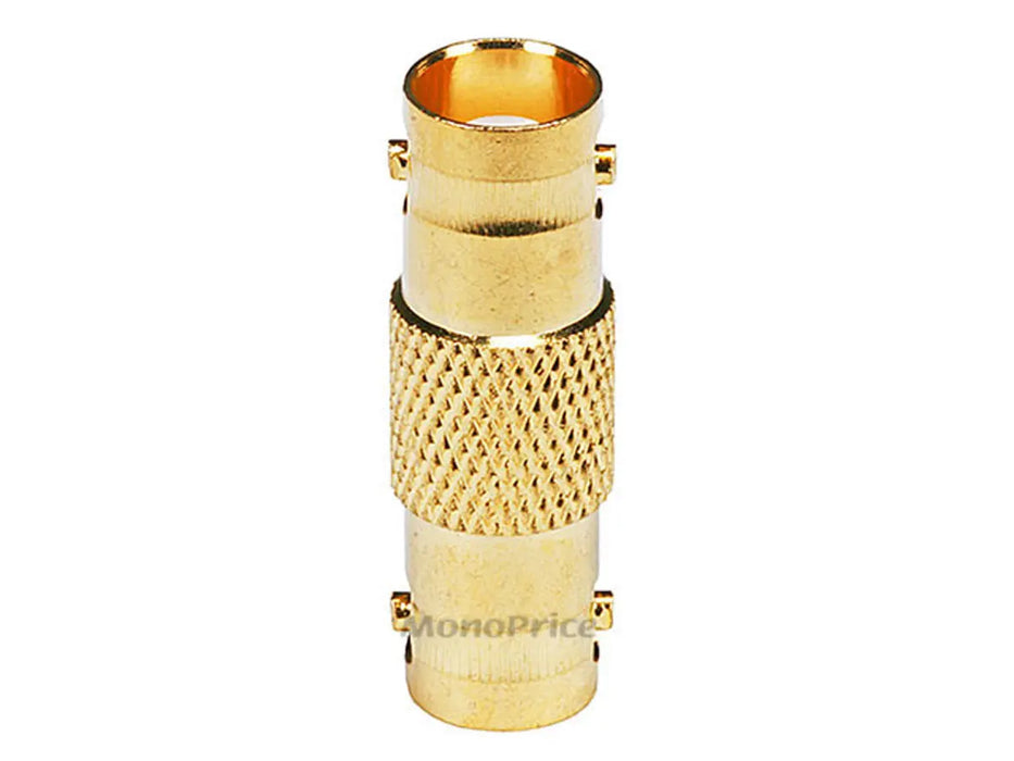 Monoprice BNC Female to Female Coupler - Gold Plated