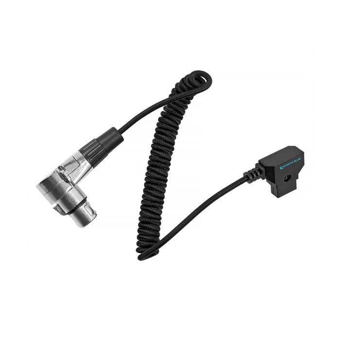 Kondor Blue D-Tap Male to 4-Pin XLR Female Right-Angle Power Cable