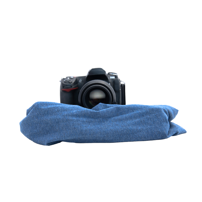 Capturing Couture Pocket Scarf Camera Strap - Blue Denim