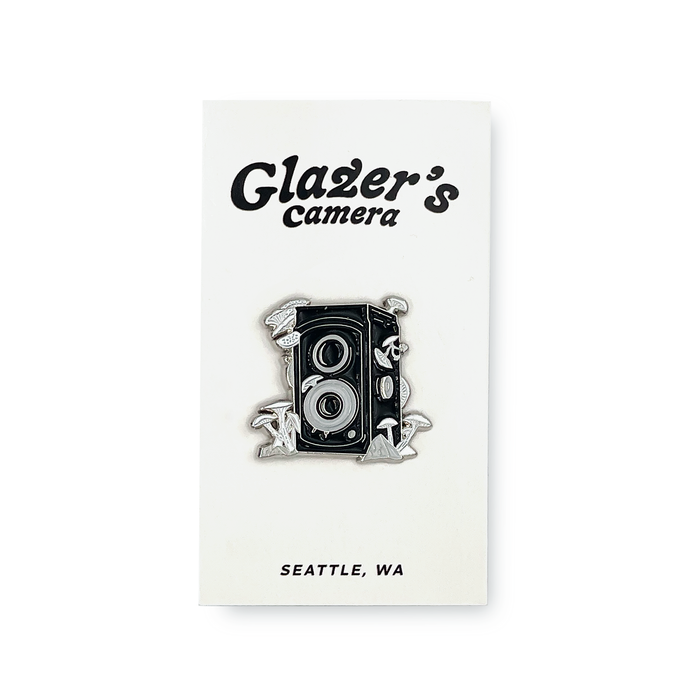 Glazer's Vintage Camera Mushroom Pin
