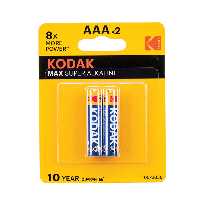 Kodak AAA Alkaline Batteries (2-Pack)