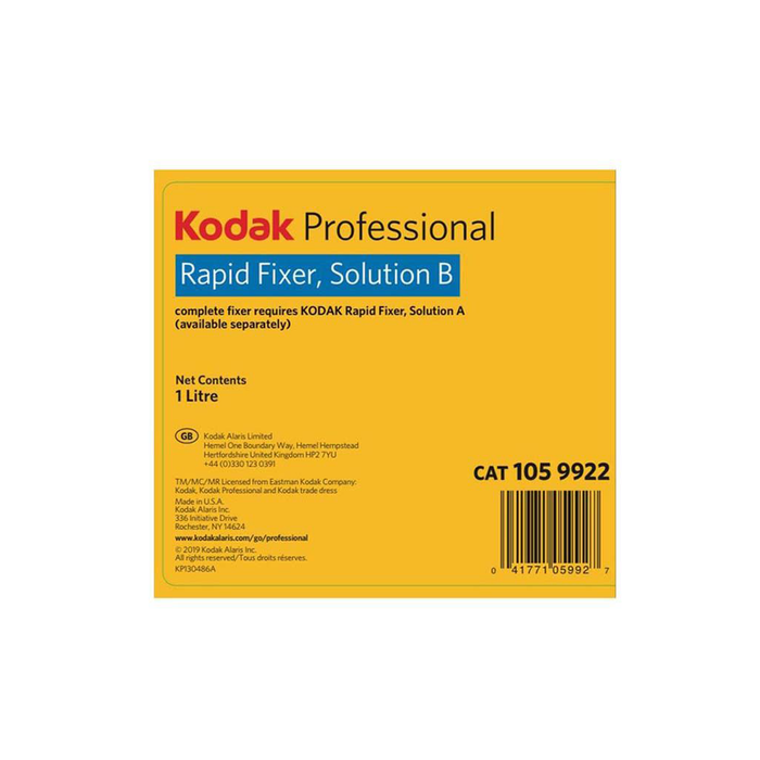 Kodak Professional Rapid Fixer Hardener Part B - 1L
