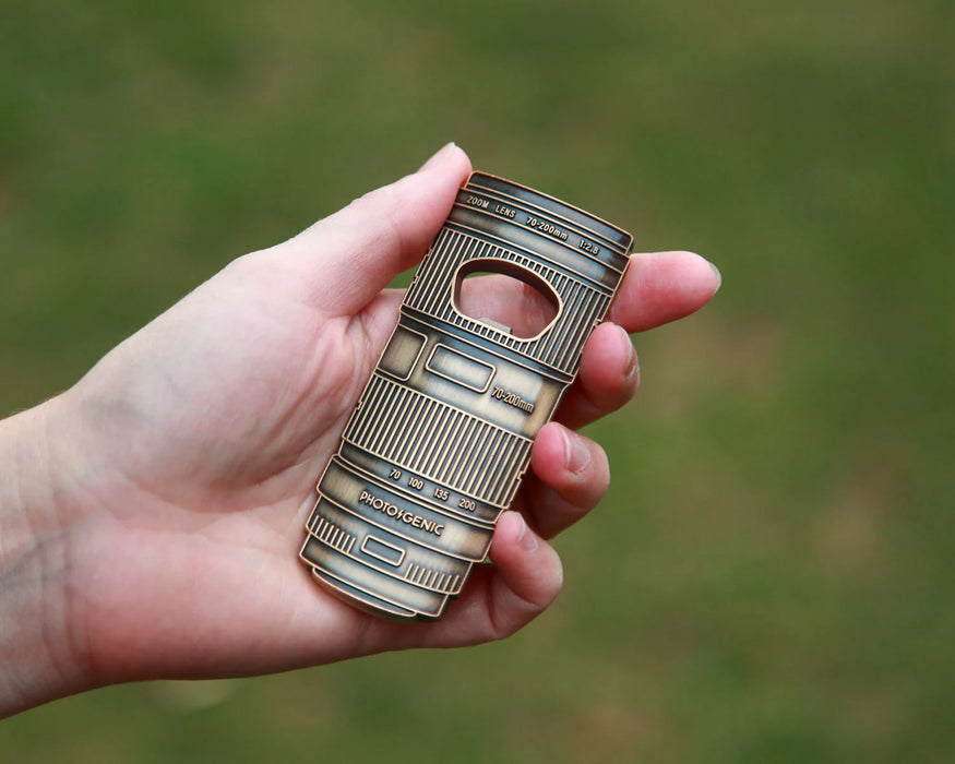 Telephoto Lens Bottle Opener - Gold