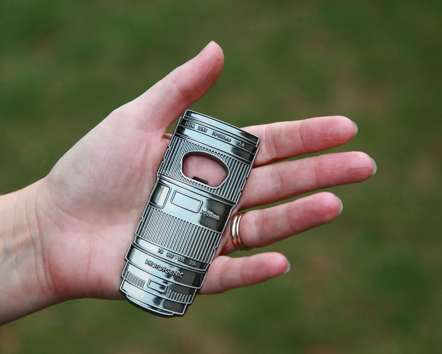 Telephoto Lens Bottle Opener - Silver