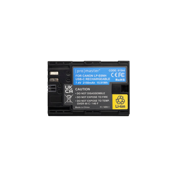 ProMaster Canon LP-E6NH Li-ion USB-C Rechargeable Battery