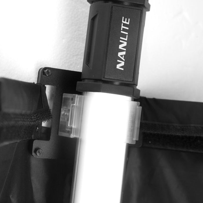 Nanlite Fabric Barndoors and Grid for PavoTube II 30C LED Tube Lights