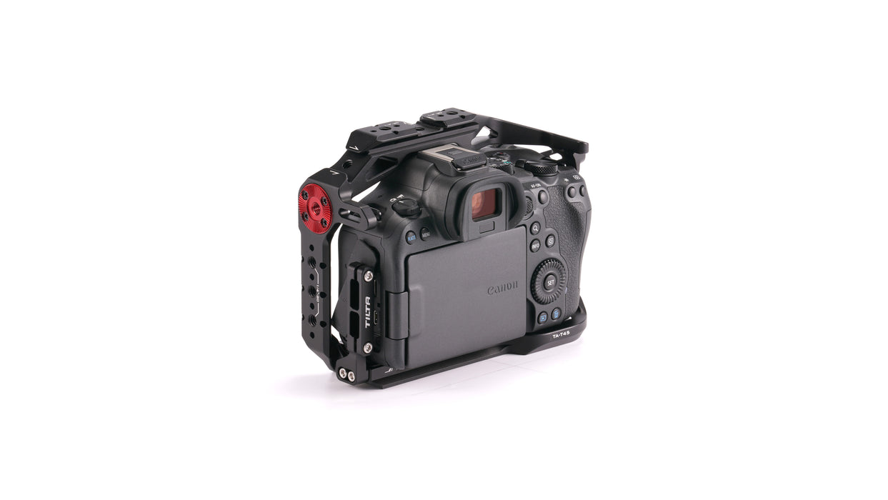 TILTA Cage De Protection Canon R6 Mark II - Rosette Arri, Rail NATO, Cold Shoe - Gris TA-T45-FCC-TG