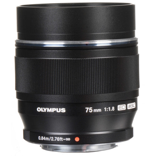 Olympus M.Zuiko Digital ED 75mm f/1.8 Lens - Black
