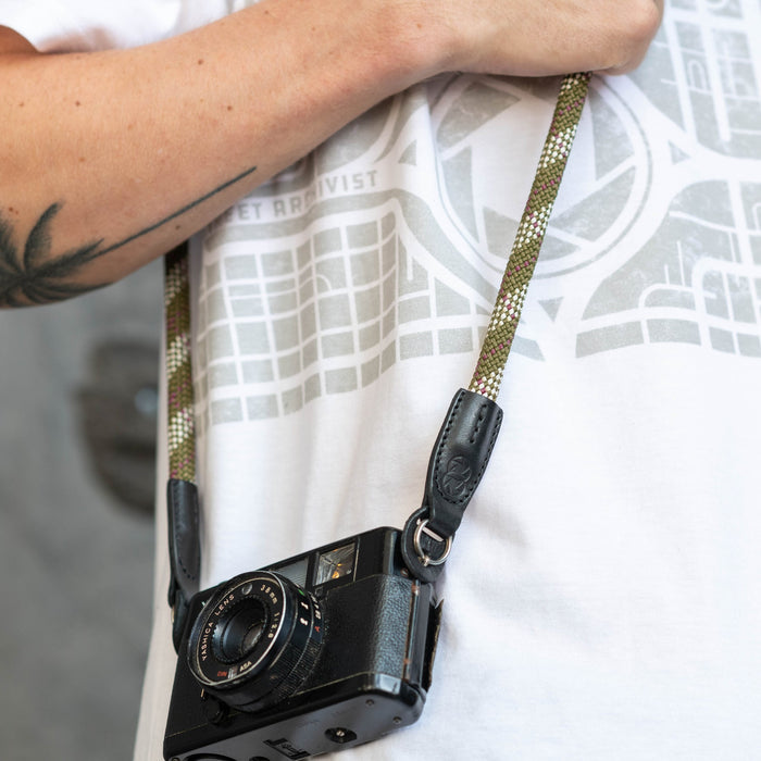 Cooph Rope Camera Strap, 45.3" - Plaid Olive