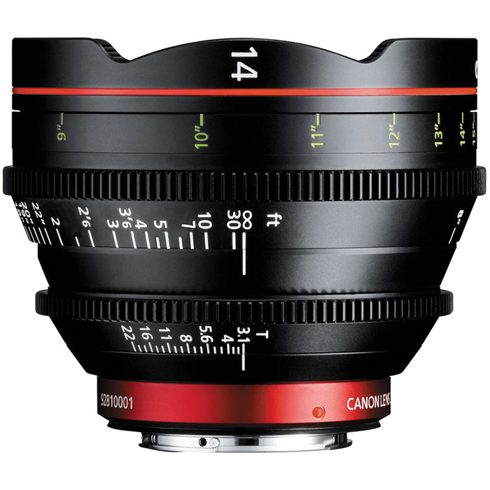 Canon CN-E 14mm T3.1 L F Cinema Prime - EF Mount Lens