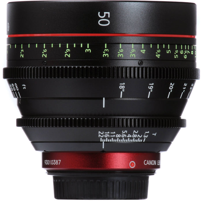 Canon CN-E 50mm T1.3 L F Cinema Prime - EF Mount Lens