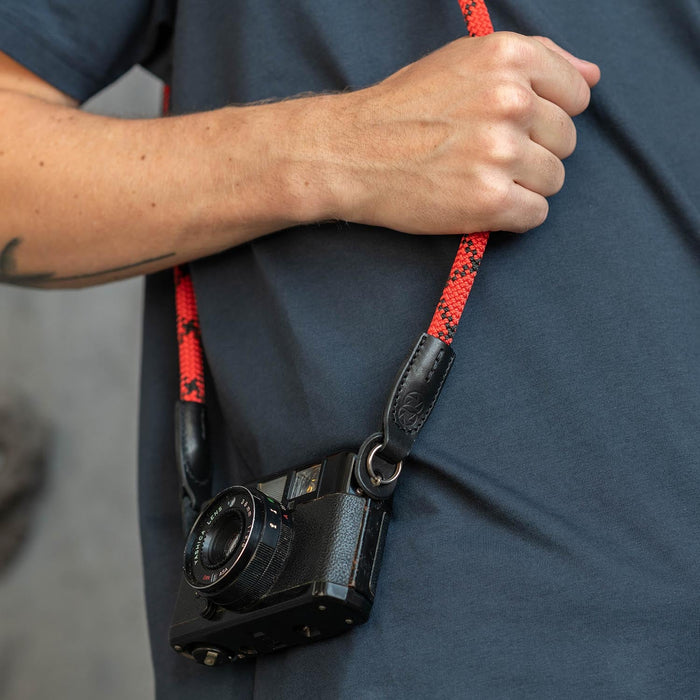 Cooph Rope Camera Strap, 45.3" - Duotone Red
