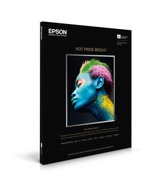 Epson Hot Press Bright Paper, 8.5" x 11" - 25 Sheets