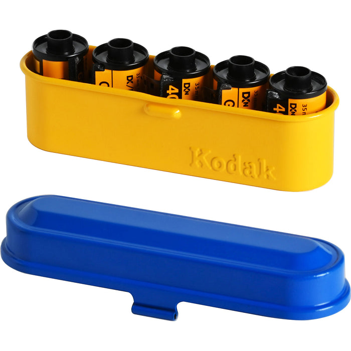 Kodak Steel Film Case, 35mm - Yellow/Blue