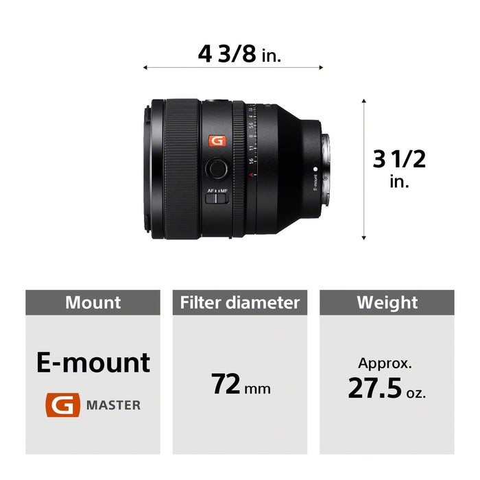 Sony FE 50mm f/1.2 GM Lens Sony FE 50mm f/1.2 GM Lens