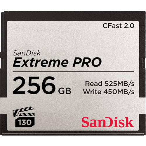 SanDisk 256GB Extreme Pro Cfast 2.0 Memory Card