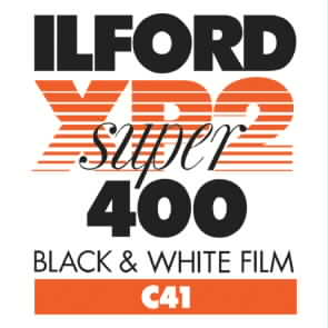 Ilford XP2 Super 400 Black & White Negative - 35mm Film, 24 Exposures, Single Roll