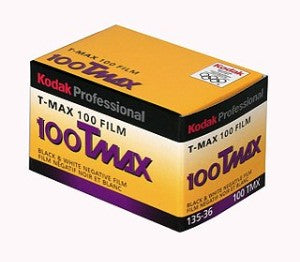 Kodak Professional T-Max 100 Black & White Negative - 35mm Film, 24 Exposures, Single Roll