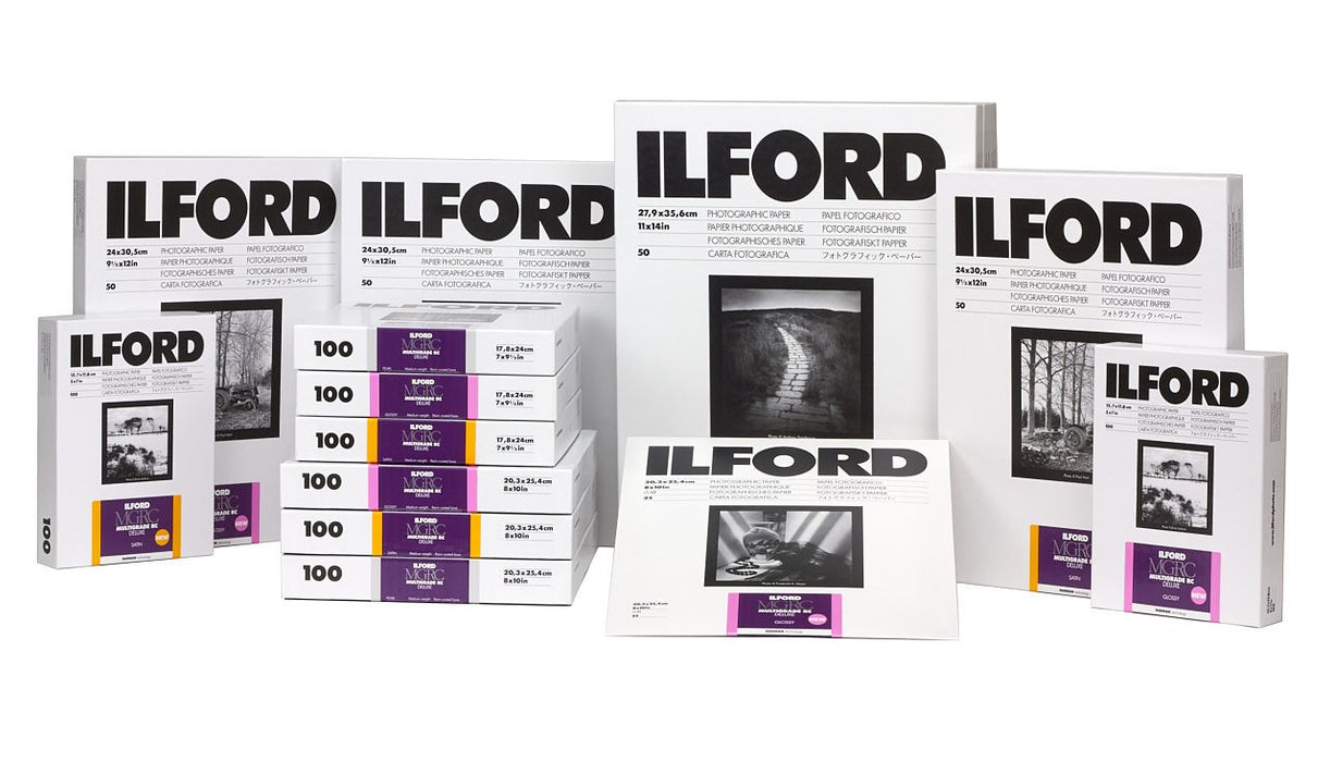 Ilford Multigrade V RC Deluxe Paper, Neutral Gloss, 11x14" - 50 Sheets
