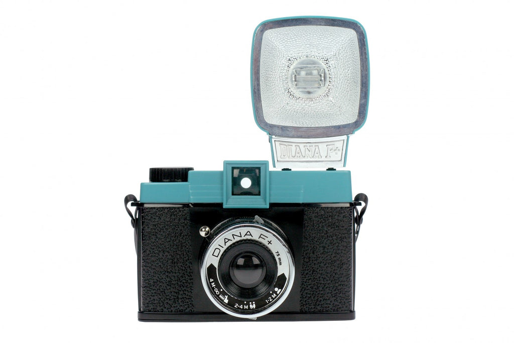 Lomography Diana F+ Film Camera and Flash - Teal/Black — Glazer's