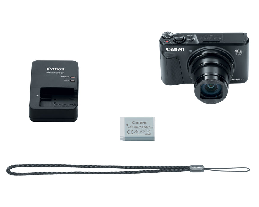 Canon PowerShot SX740 HS Camera - Black