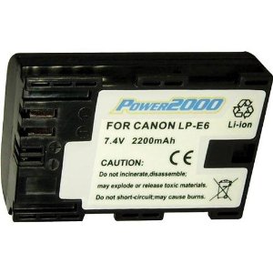 Power2000 LP-E6 Battery Canon