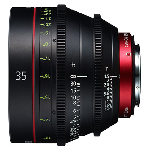 Uitwisseling ongeluk Bloedbad Canon CN-E 35mm T1.5 L F Cinema Prime - EF Mount Lens — Glazer's Camera Inc