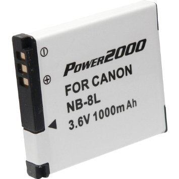 Power2000 NB-8L Battery Canon