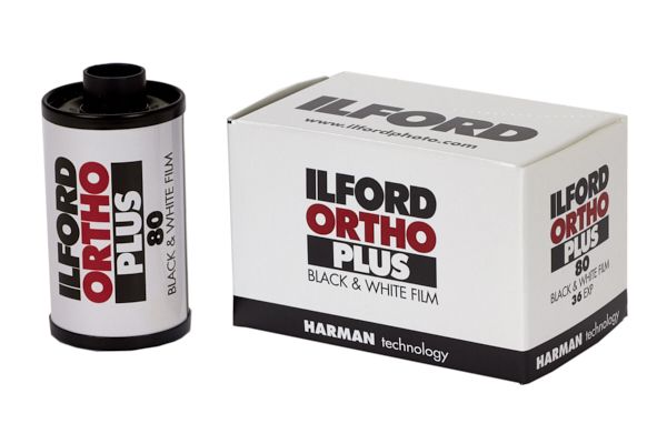 Ilford Ortho Plus 80 Black & White Negative - 35mm Film, 36 Exposures, Single Roll