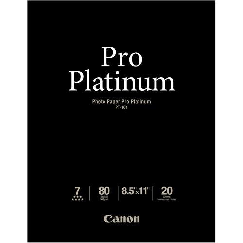 Canon Pro Platinum High Gloss 8.5" x 11" 20 Sheets Photo Paper 2768B022