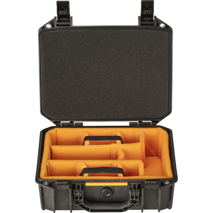 Pelican Vault V200 Medium Case with Lid Foam and Dividers - Black