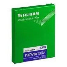 Fujifilm Fujichrome Provia 100F Professional RDP-III Color Transparency - 4x5" Film, 20 Sheets
