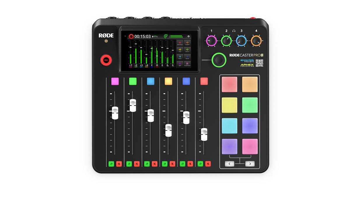 RØDE RØDECaster Pro II All-in-One Production Solution for Podcasting,  Streaming, Music Production and Content Creation,Black