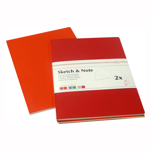 Hahnemühle Sketch & Note Cerise/Paprika A6 40p Book Set