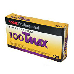 Kodak Professional T-Max 100 Black & White Negative - 120 Film, 5 Pack