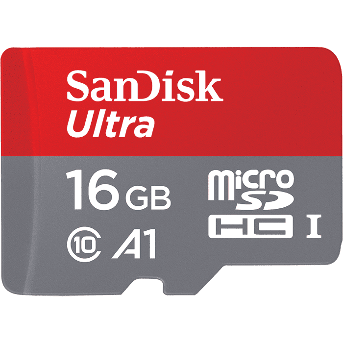 SanDisk 16GB Ultra Micro SD UHS-1 Memory Card